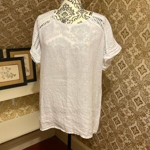 Beautiful white linen tunic